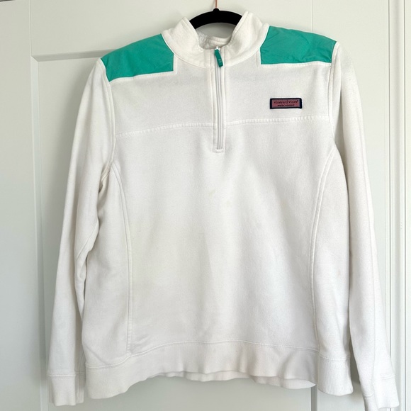 Vineyard Vines Women’s Quarter Zip Sweatshirt Size Large - Picture 2 of 14